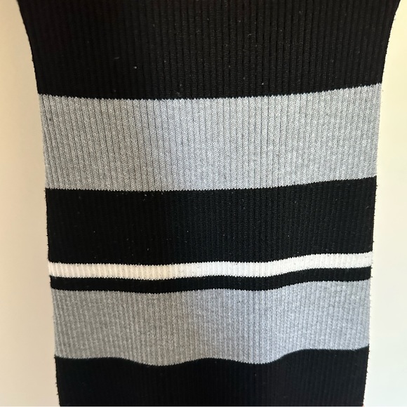 Fitted Striped Casual Dress. Sz Small - Picture 3 of 5